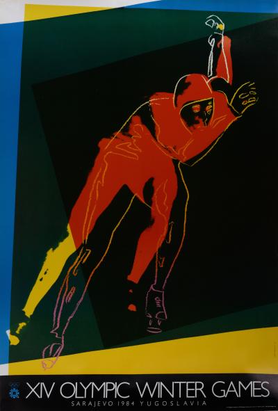 Andy WARHOL - Jeux Olympiques d'hiver, 1984 - Affiche originale 2
