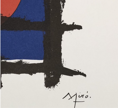 Joan MIRO - Garçon abstrait - Lithographie signée dans la planche 2