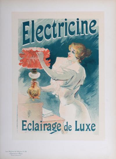 Lucien LEFEVRE - L’Electricine, 1897 - Lithographie originale 2