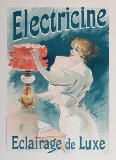 Lucien LEFEVRE - L’Electricine, 1897 - Lithographie originale 2