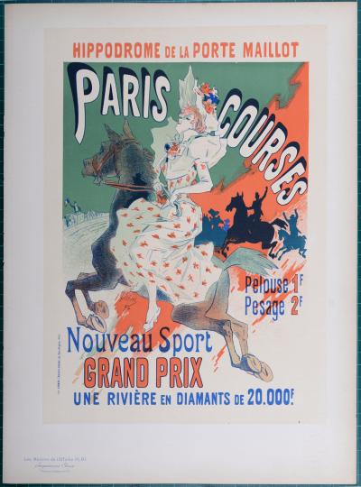 Jules CHERET - Paris Courses, 1897 - Lithographie originale 2