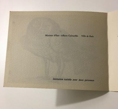 Pablo PICASSO (d’après) - La Chouette, Carton d’invitation, 1966 - Impression Offset 2
