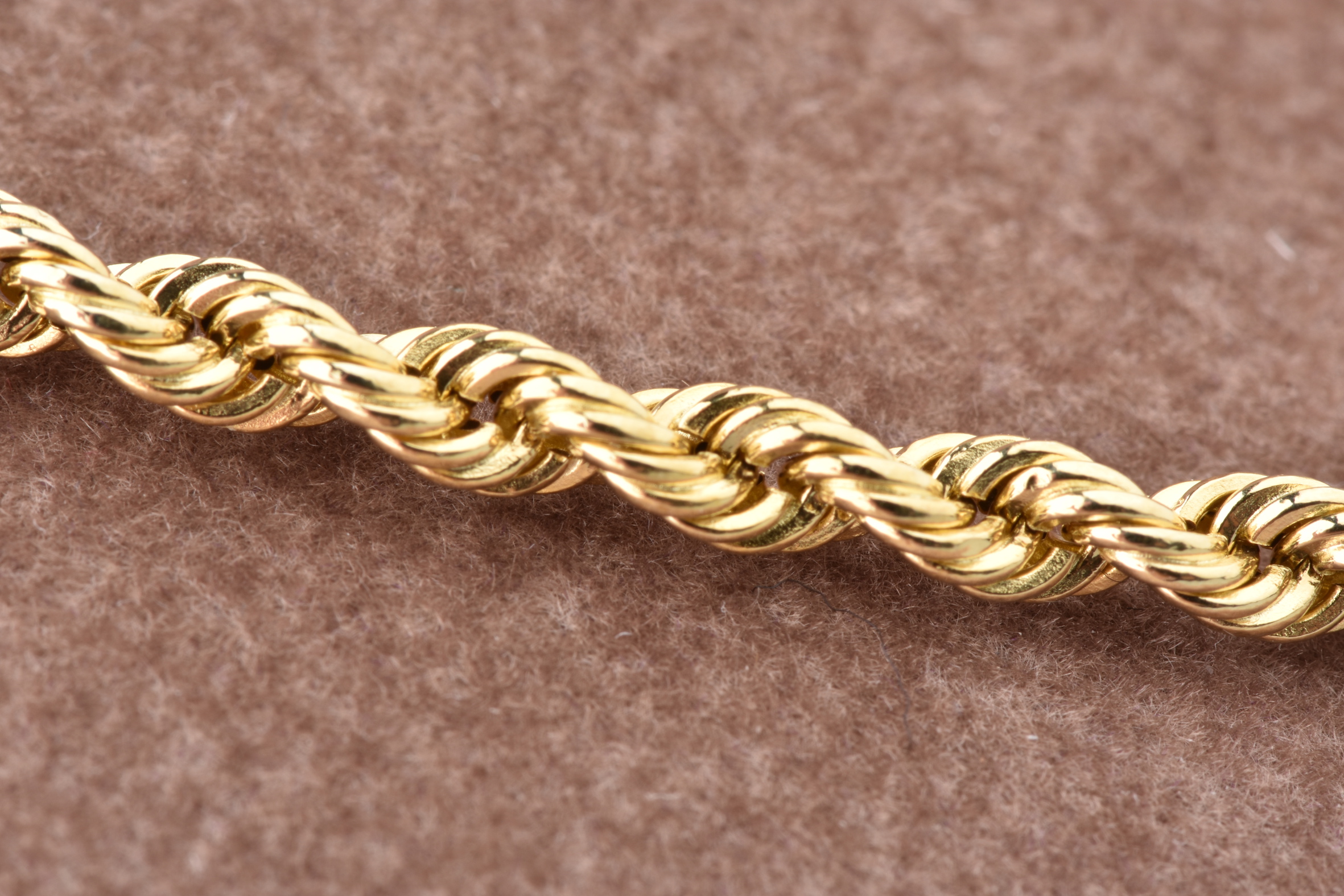 Chaîne Collier Maille Corde Plaqué Or 42 Cm - Bijou Doré Pour Femme