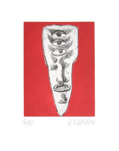 Hervé DI ROSA - Dent n°5 - Gravure signée et numérotée 2