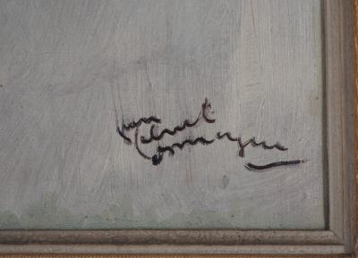 Jean-Gabriel DOMERGUE - Modèle souriant - Huile sur toile signée 2