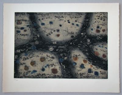 Zoran MUSIC - Terre d’Istrie, 1959 - Eau-forte et aquatinte originale signée au crayon 2