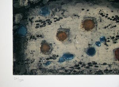 Zoran MUSIC - Terre d’Istrie, 1959 - Eau-forte et aquatinte originale signée au crayon 2