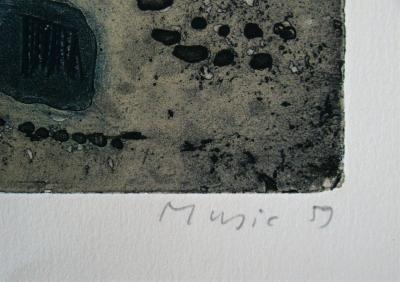 Zoran MUSIC - Terre d’Istrie, 1959 - Eau-forte et aquatinte originale signée au crayon 2