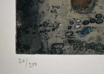 Zoran MUSIC - Terre d’Istrie, 1959 - Eau-forte et aquatinte originale signée au crayon 2