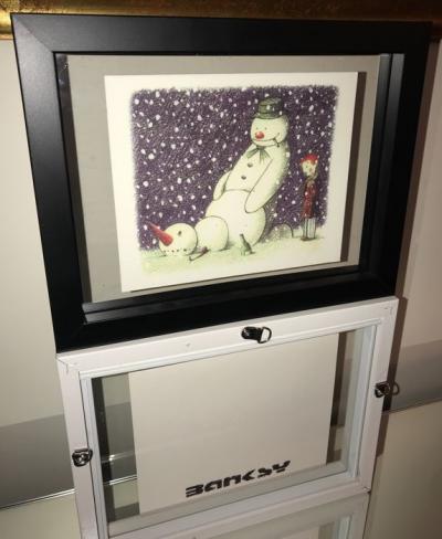 BANKSY - Rude Snowman - Lithographie signée 2