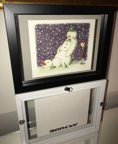 BANKSY (d’après) - Rude snowman, 2006 - Carte de vœux 2