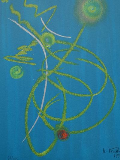 André VERDET - Le paradis - Lithographie signée au crayon 2