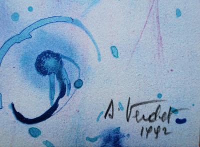 André VERDET :  L’origine des choses - Lithographie originale signée au crayon 2