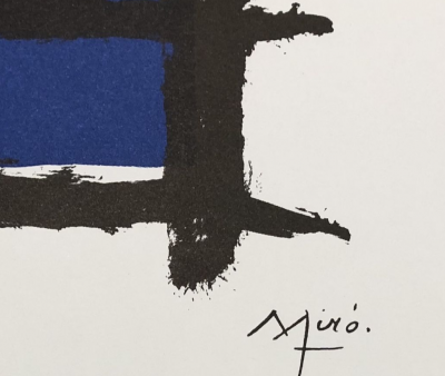 Joan MIRO - Garçon abstrait - Lithographie signée dans la planche 2