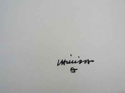 Eduardo CHILLIDA - Abstraction noir et blanc - Lithographie signée 2