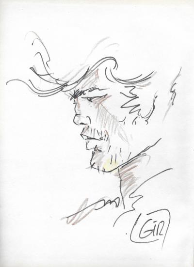 Jean GIRAUD - Blueberry - Dessin  signé 2