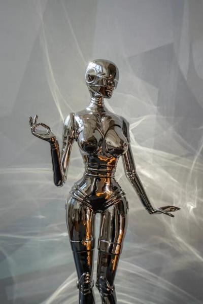 Break Out - Metropolis II - Chromed Zinc Sculpture 2