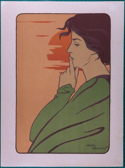 Henri MEUNIER - L'Heure du Silence, circa 1897 - Lithographie 2