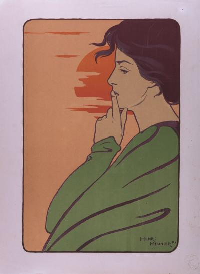 Henri MEUNIER - L'Heure du Silence, circa 1897 - Lithographie 2