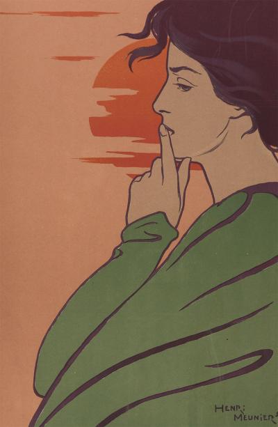 Henri MEUNIER - L'Heure du Silence, circa 1897 - Lithographie 2