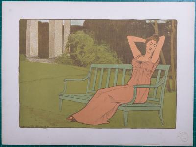 Maurice RÉALIER-DUMAS - Corinne, circa 1897 - Original lithograph 2