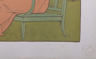 Maurice RÉALIER-DUMAS - Corinne, circa 1897 - Original lithograph 2