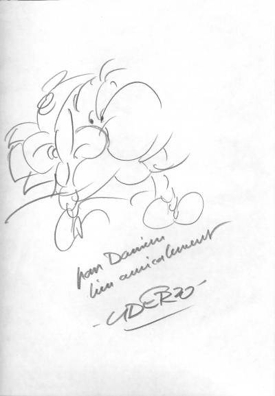 Albert UDERZO - Obélix - Dessin original signé 2