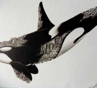 ARDIF -  Orca, 2019 - Impression giclée signée au crayon 2