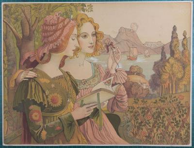 Armand POINT - La légende dorée, circa 1897 - Original lithograph 2