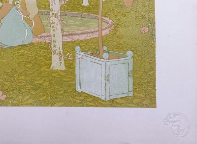 Gaston DE LATENAY - Le Parc, circa 1897 - Lithographie 2