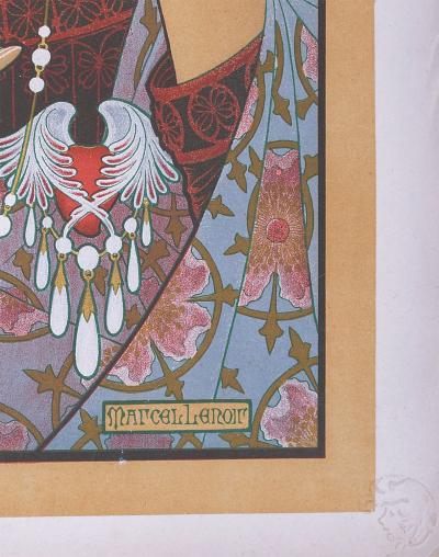 Marcel LENOIR -  Invocation, circa 1897 - Original lithograph 2