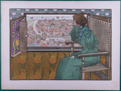 Gustave-Max STEVENS -  Solveig, circa 1897 - Original lithograph 2