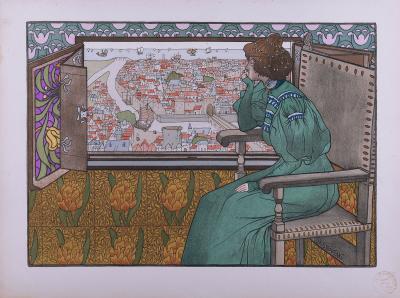 Gustave-Max STEVENS -  Solveig, circa 1897 - Original lithograph 2