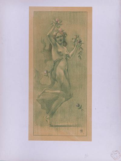 Armand RASSENFOSSE - Danseuses aux fleurs, vers 1897 - Lithographie 2