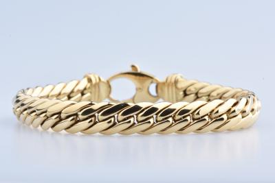 Bracelet maille anglaise en or jaune 18 carats 2