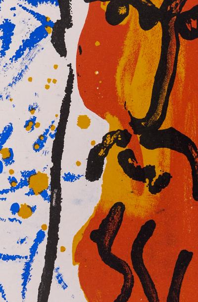 Marc CHAGALL - La Bible : Moïse et les tablettes de la loi, 1956 - Lithographie 2