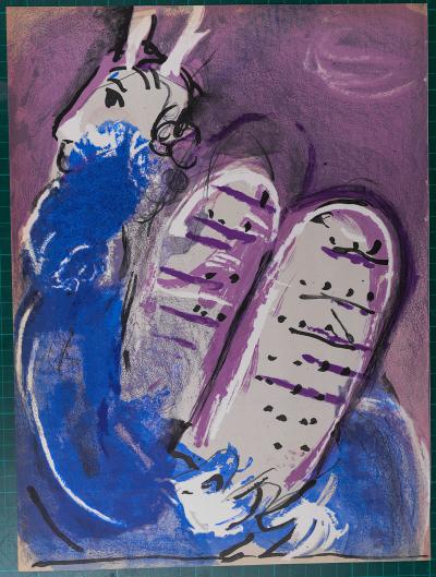 Marc CHAGALL - La Bible : Moses, 1956 - Lithographie 2