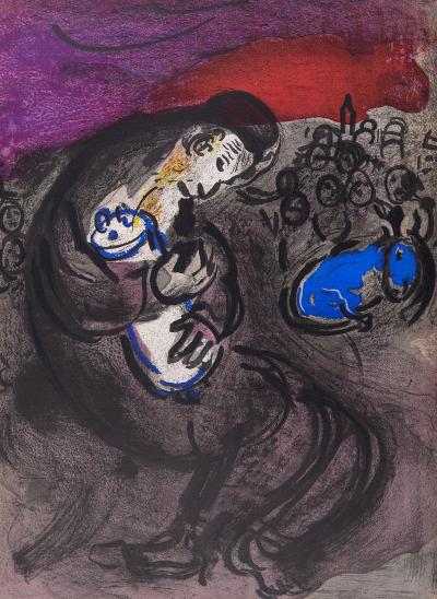 Marc CHAGALL - La Bible : Lamentations of Jeremiah, 1956 - Lithographie 2