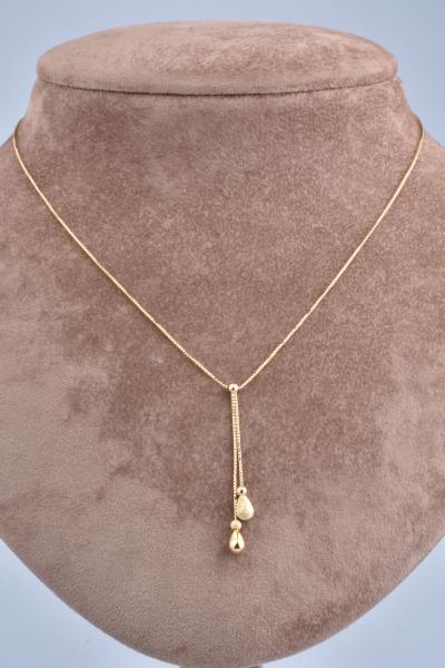 Collier en or jaune de 44 cm, chaine maille serpent 2