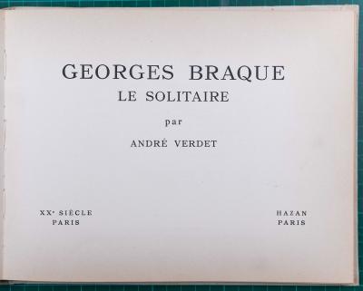 Georges BRAQUE - Le solitaire,1959 - Livret de 8 planches de pochoirs en couleurs 2