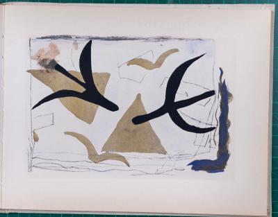 Georges BRAQUE - Le solitaire,1959 - Livret de 8 planches de pochoirs en couleurs 2