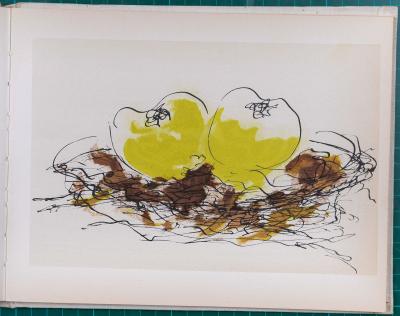 Georges BRAQUE - Le solitaire,1959 - Livret de 8 planches de pochoirs en couleurs 2