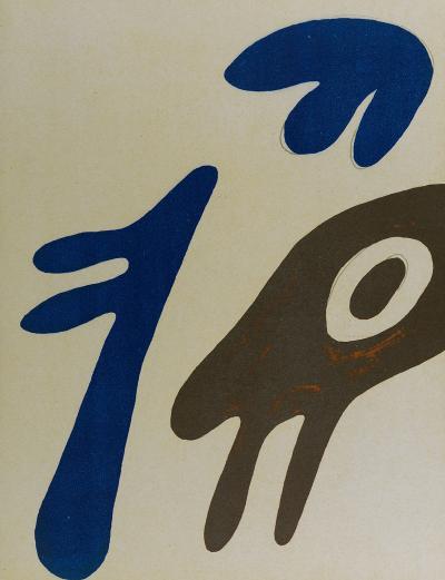 Jean ARP - Torse et nombril sur une table, 1962 - Lithographie 2