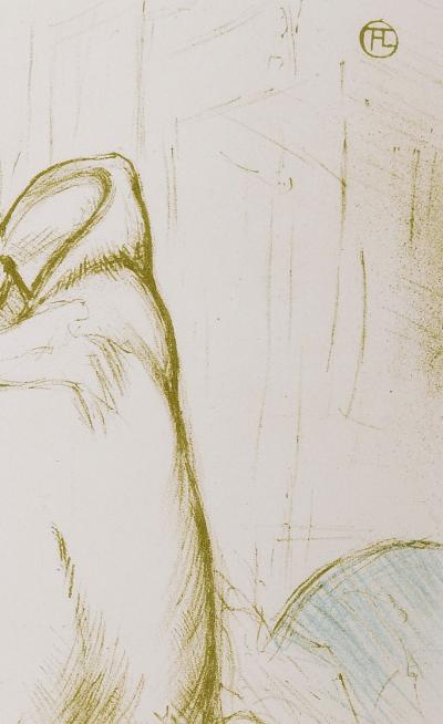 Henri De TOULOUSE LAUTREC - Femme à sa toilette, se lavant 1952 - Lithographie 2