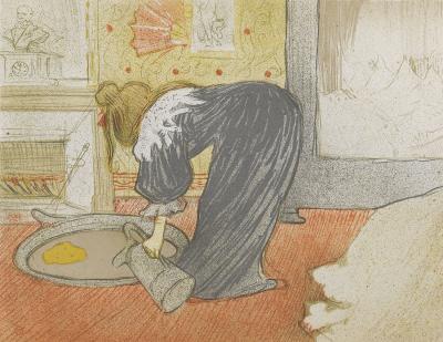 Henri De TOULOUSE LAUTREC - Femme au bain, 1952 - Lithographie 2
