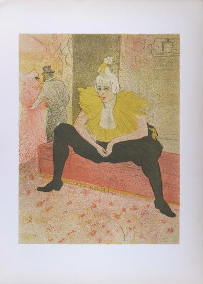 Henri De TOULOUSE LAUTREC - La clownesse assise, 1952 - Lithographie 2
