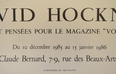 David HOCKNEY - Images et pensées pour Vogue magazine, 1985 - Impression offset 2