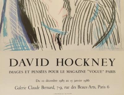 David HOCKNEY - Images et pensées pour Vogue magazine, 1985 - Impression offset 2