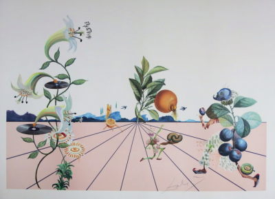 Salvador Dalì, Flordalì I, Lithographie 2