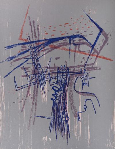 Wifredo LAM -  Les affinités ambigües, 1963 - Original lithograph 2